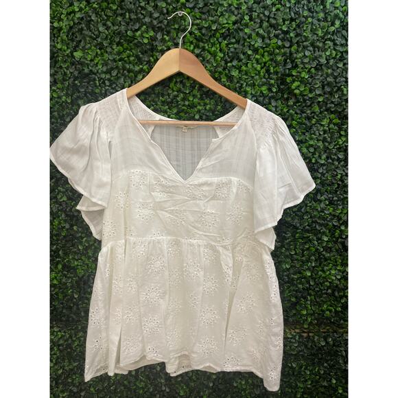 Entro, White, Blouse, Size M - Picture 1 of 7